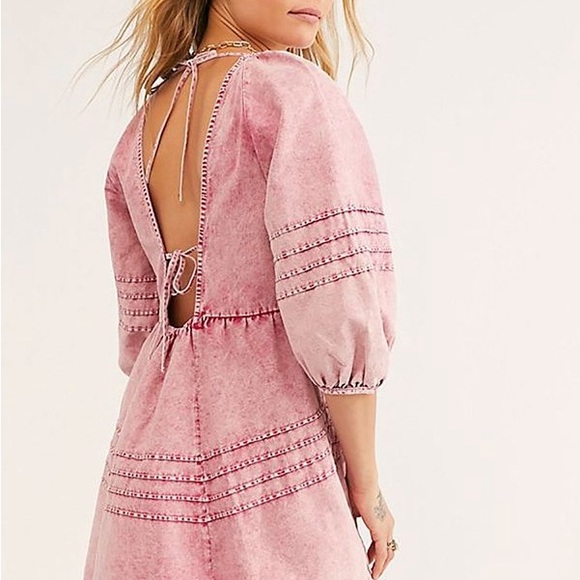 Free People Sweet Surrender Denim Mini Dress - Picture 2 of 7